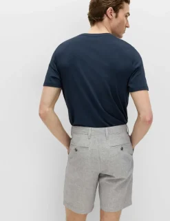 Linen Blend Chino Shorts