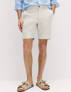 Linen Blend Chino Shorts