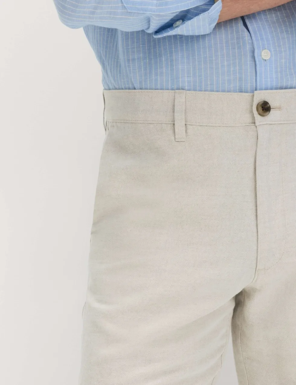 Linen Blend Chino Shorts
