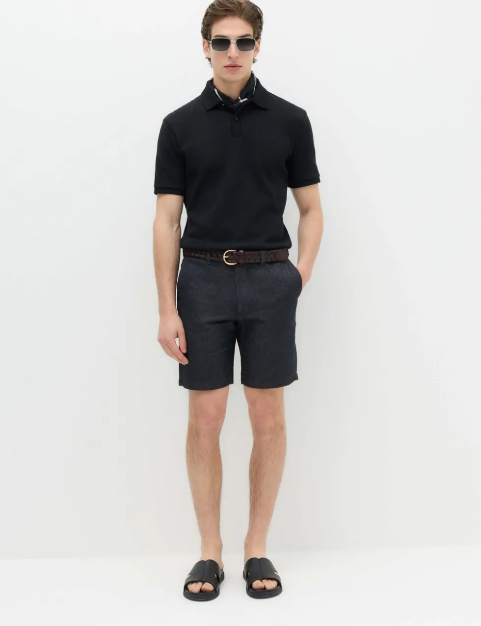 Linen Blend Chino Shorts