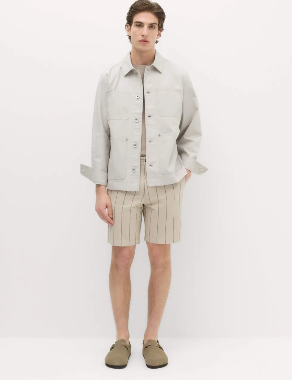 Linen Blend Chino Shorts