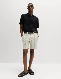 Linen Blend Chino Shorts