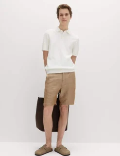 Linen Blend Chino Shorts