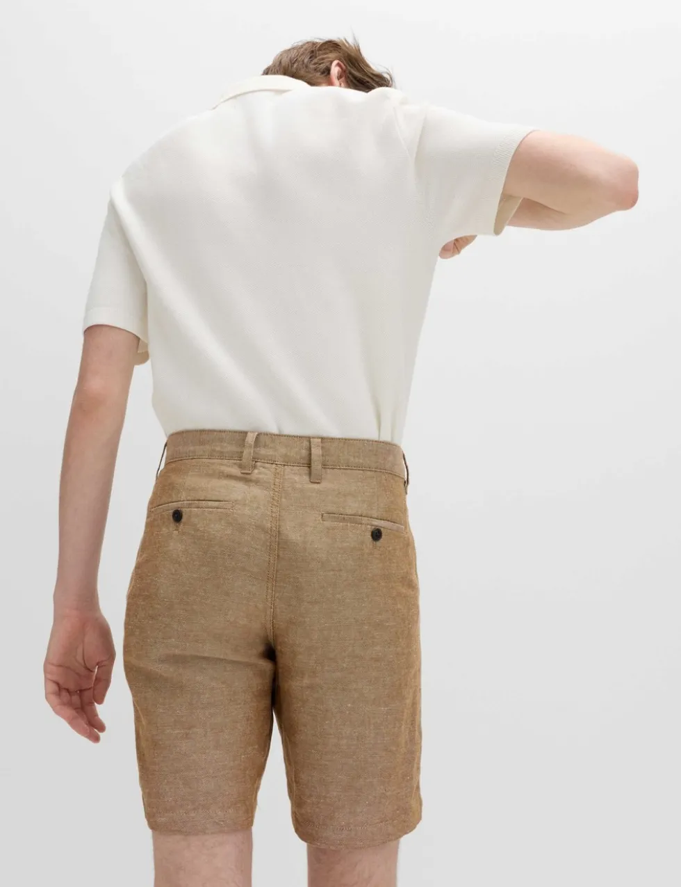 Linen Blend Chino Shorts