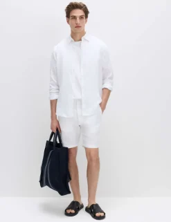 Linen Blend Chino Shorts