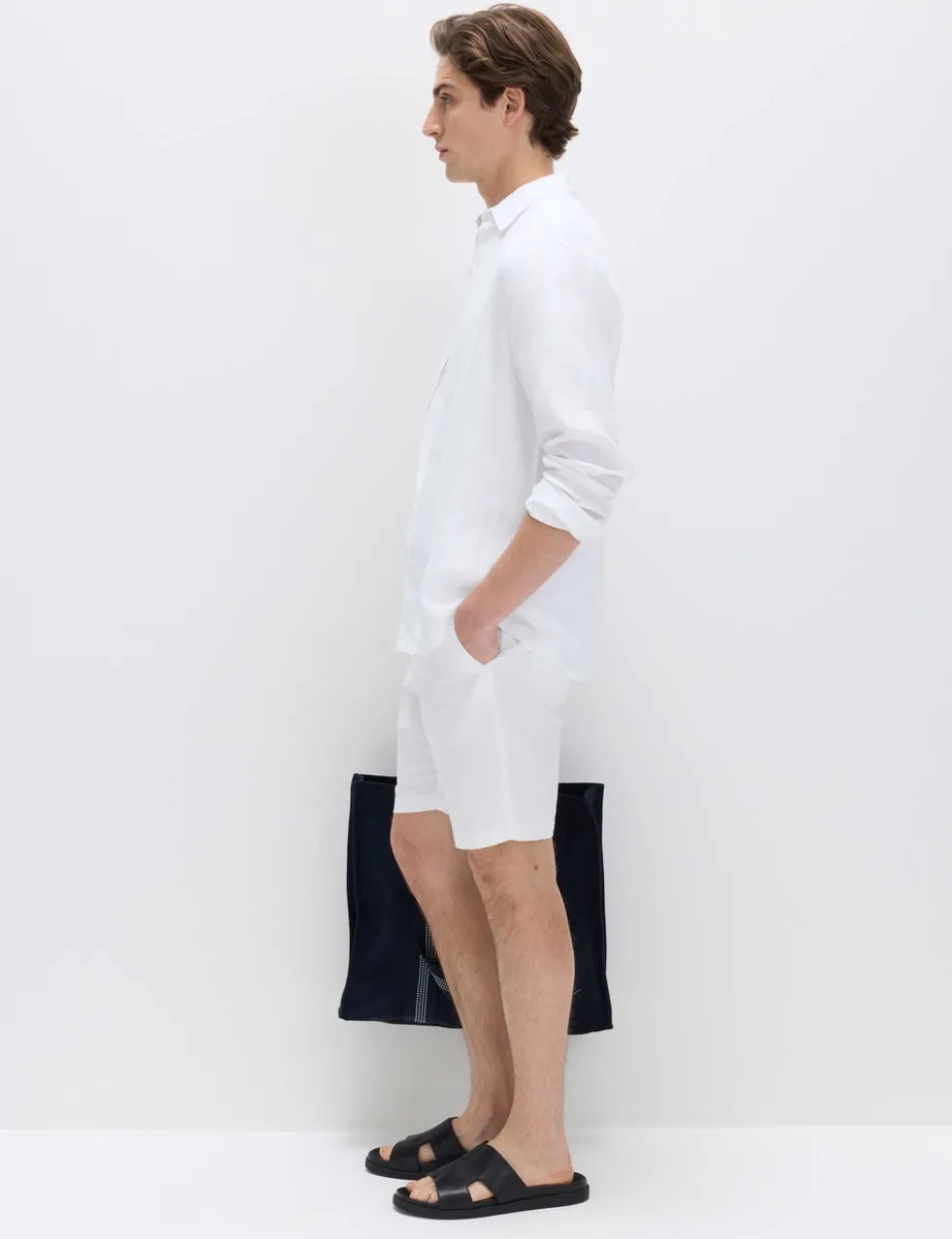Linen Blend Chino Shorts