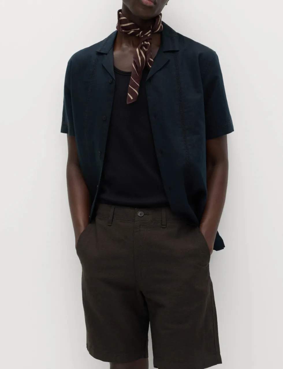 Linen Blend Chino Shorts