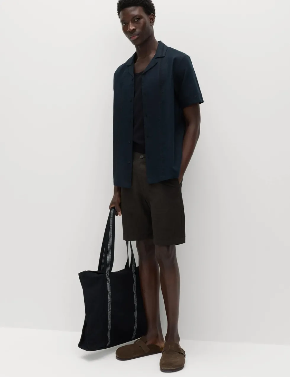 Linen Blend Chino Shorts