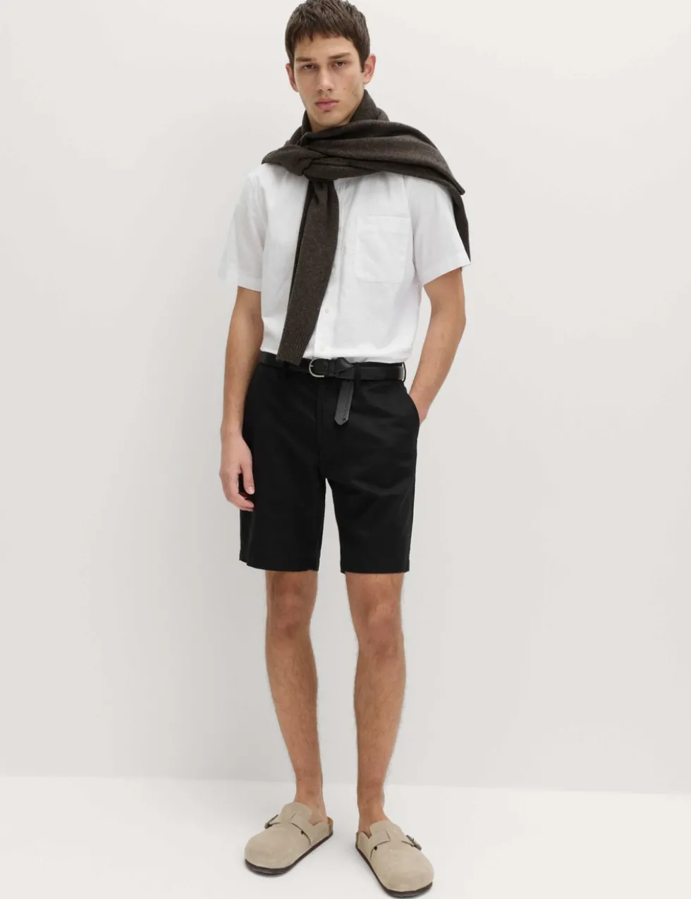 Linen Blend Chino Shorts