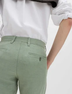 Linen Blend Chino Shorts