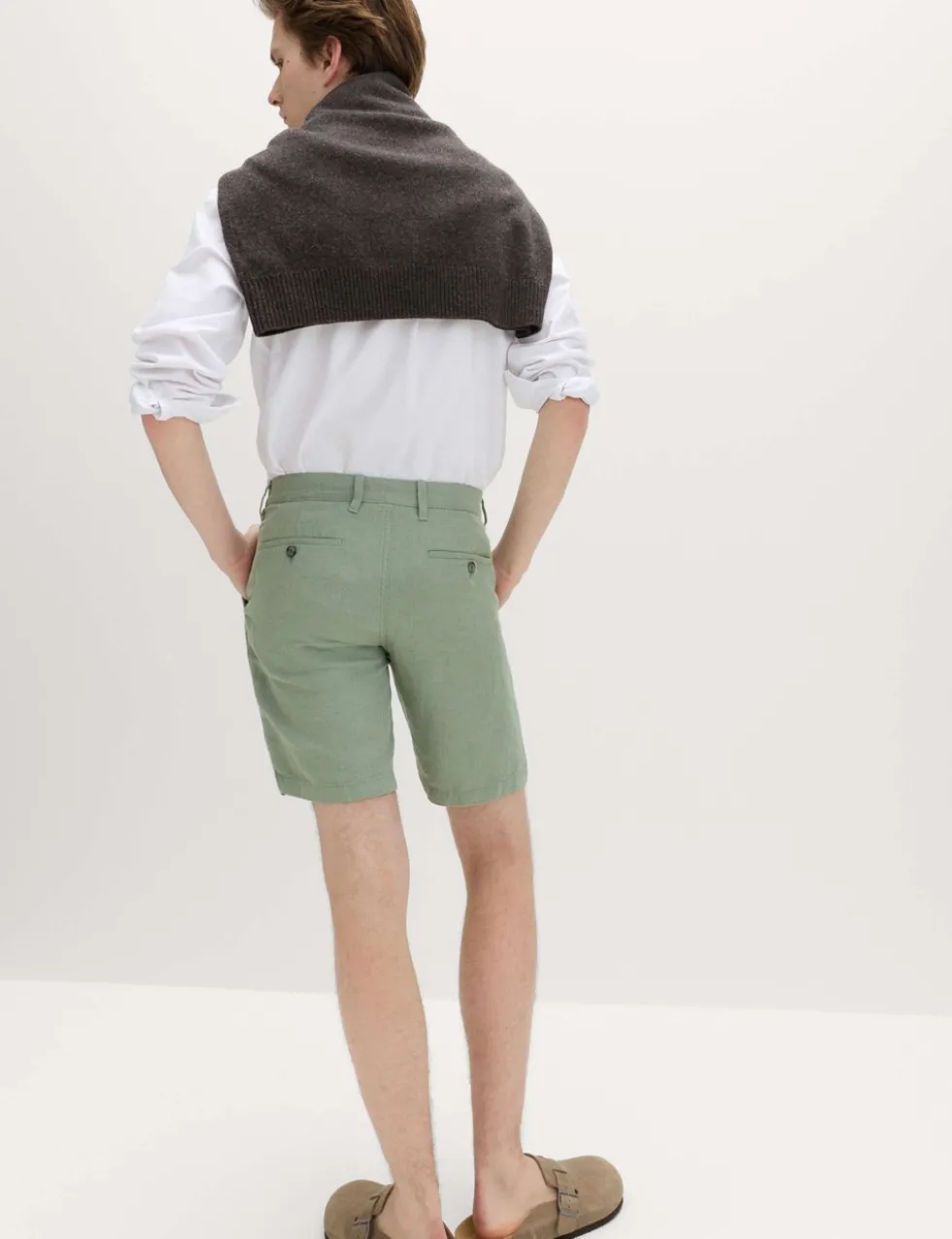 Linen Blend Chino Shorts