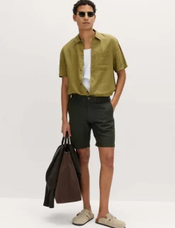 Linen Blend Chino Shorts