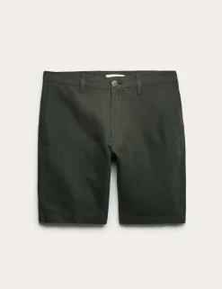 Linen Blend Chino Shorts