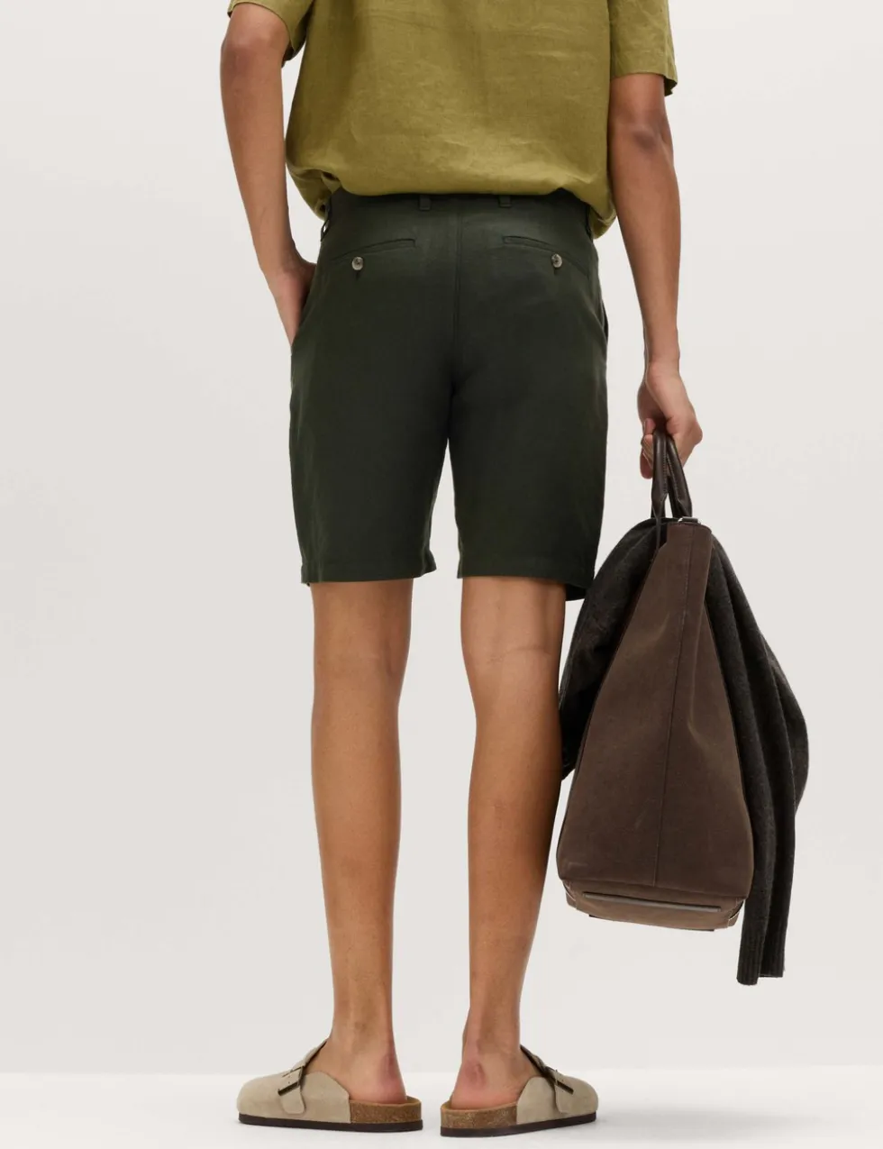Linen Blend Chino Shorts