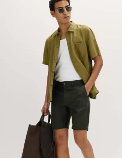 Linen Blend Chino Shorts