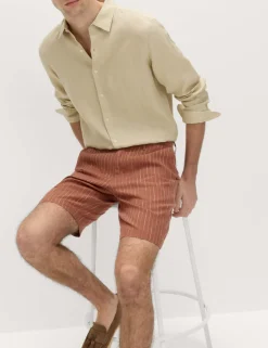 Linen Blend Chino Shorts