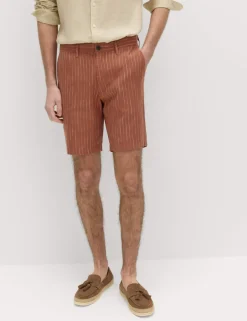 Linen Blend Chino Shorts