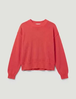 Linen Blend Crew Neck Jumper