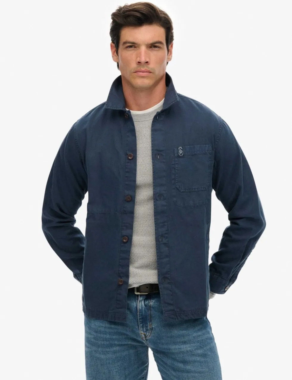Linen Blend Overshirt