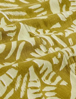 Linen Blend Printed Top