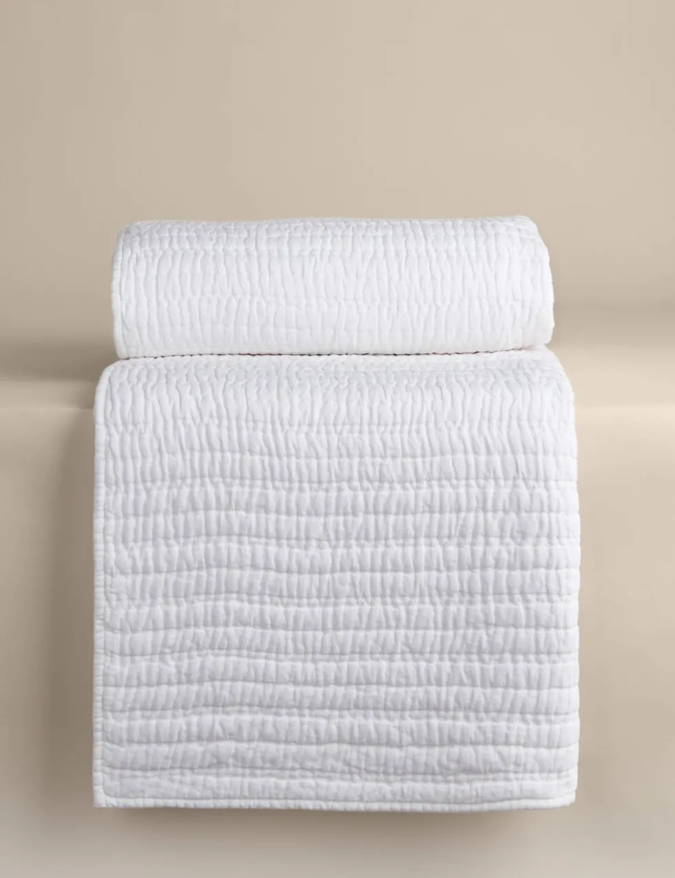 Linen Blend Quilted Bedspread