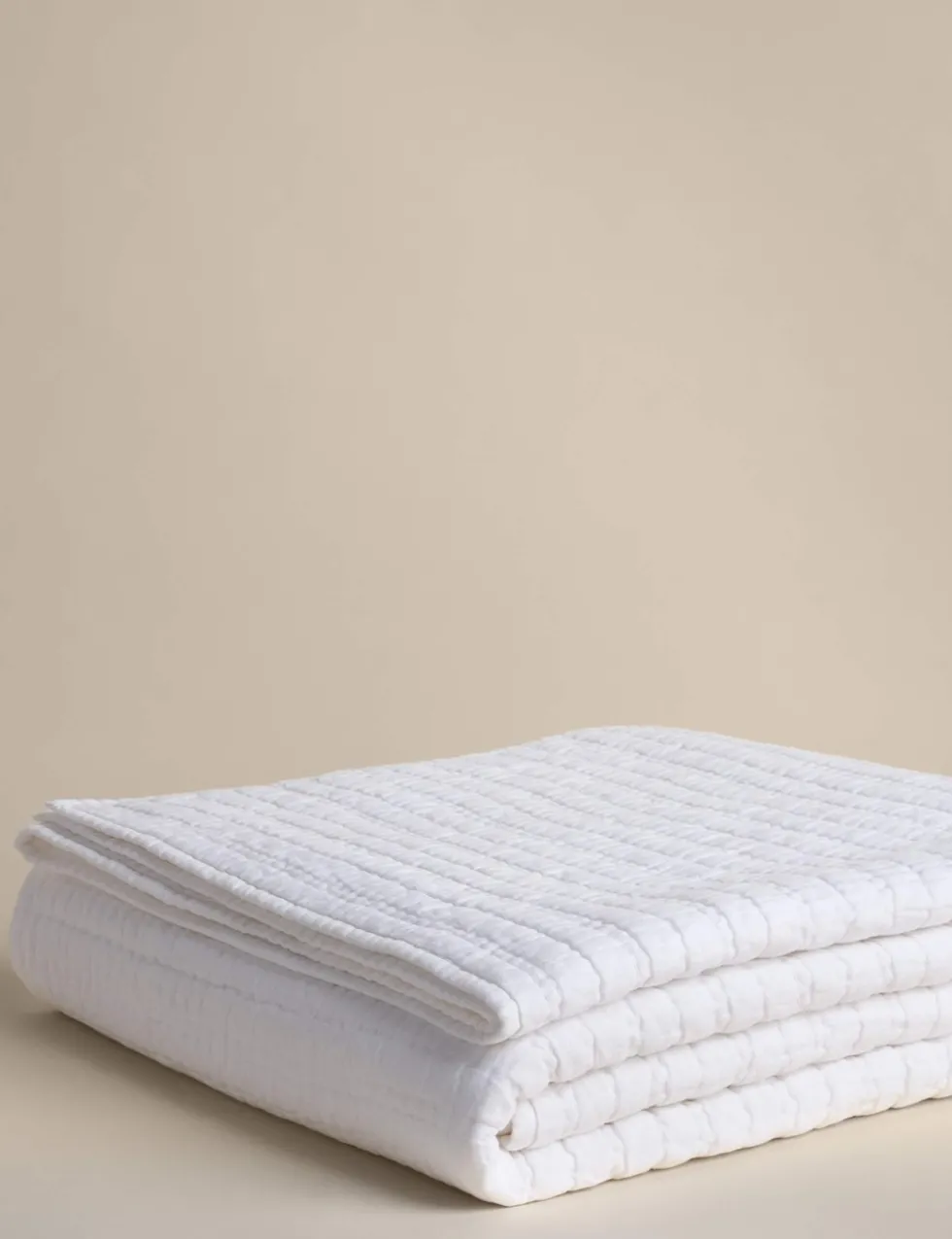Linen Blend Quilted Bedspread