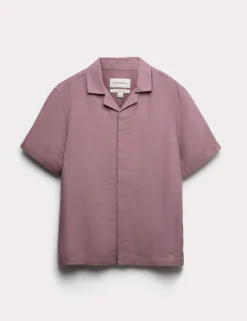 Linen Blend Short Sleeve Shirt