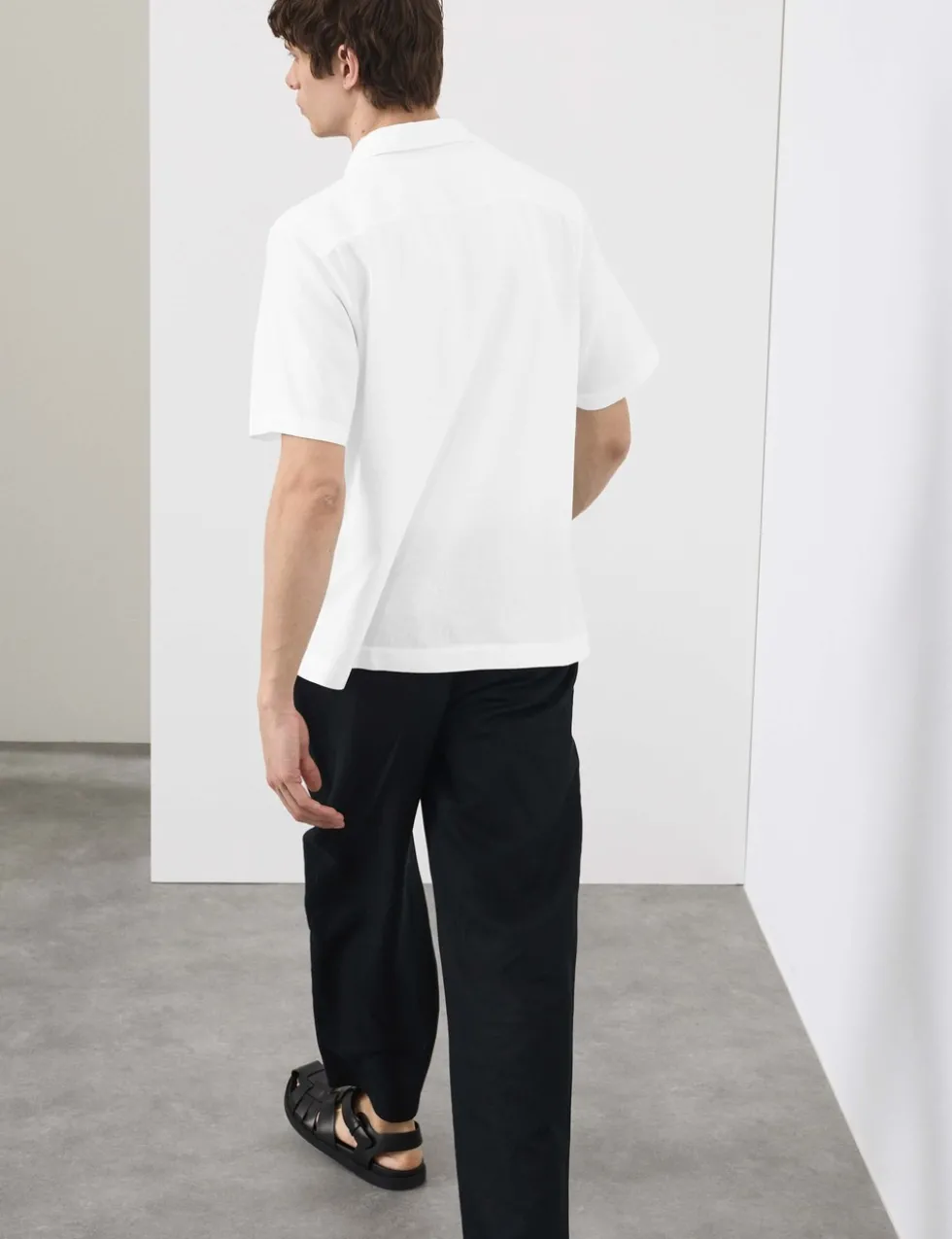 Linen Blend Short Sleeve Shirt