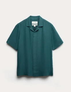 Linen Blend Short Sleeve Shirt