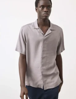 Linen Blend Short Sleeve Shirt