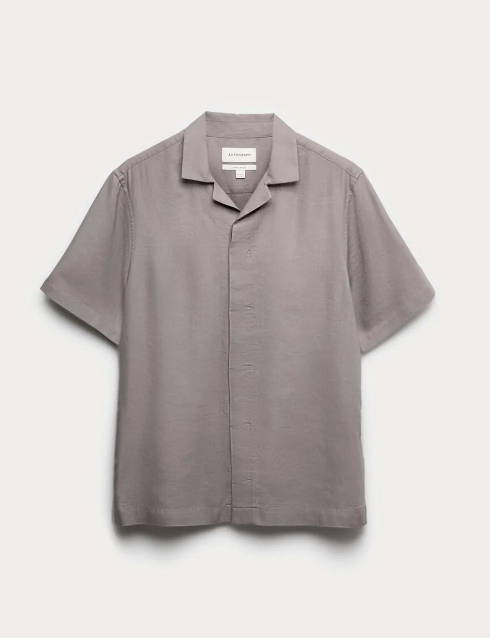 Linen Blend Short Sleeve Shirt