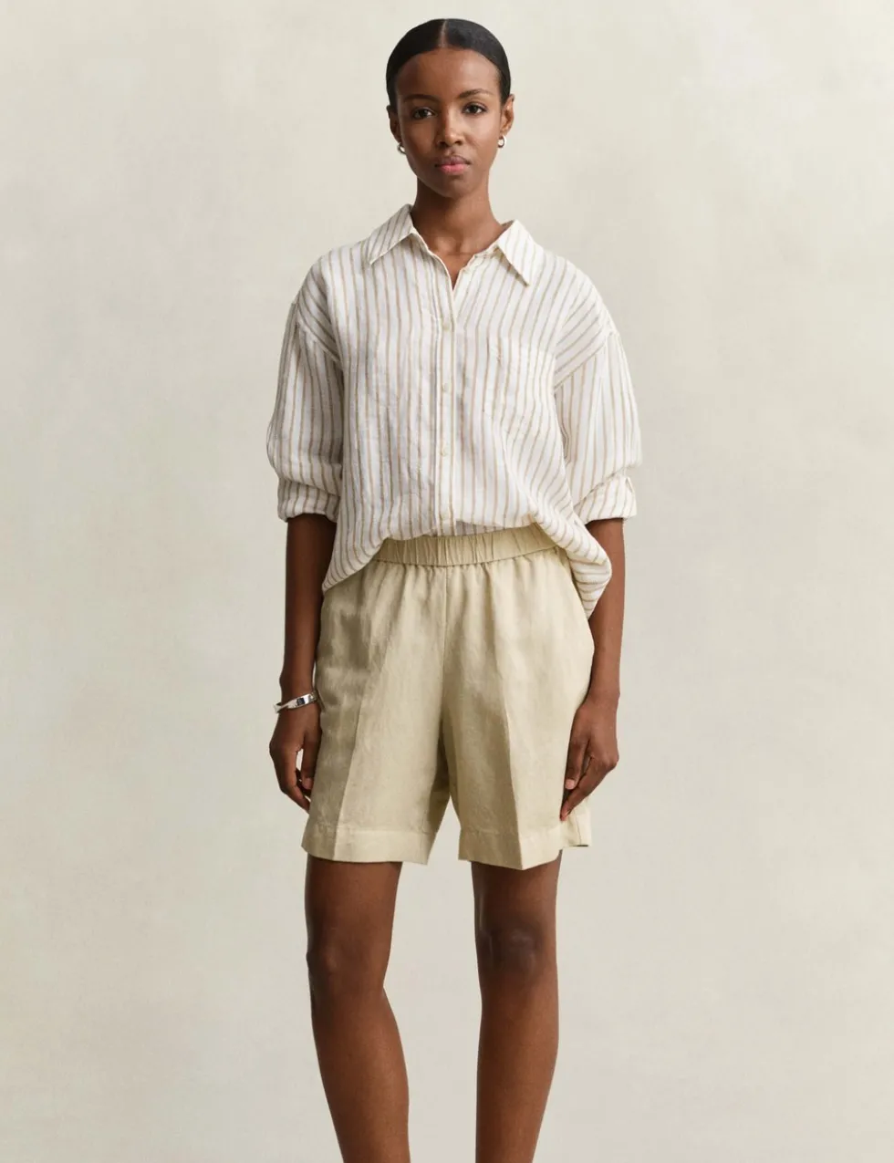 Linen Blend Shorts