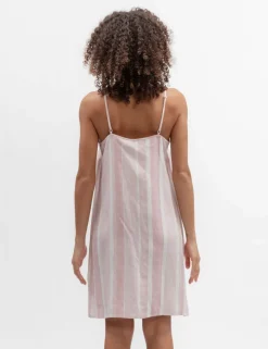 Linen Blend Striped Chemise