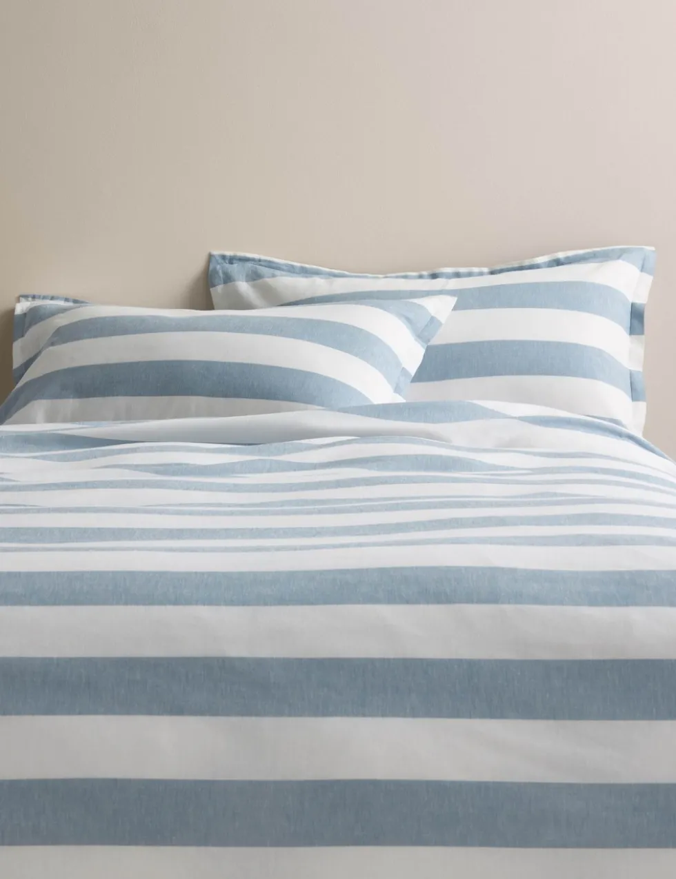 Linen Blend Striped Yarn Dye Bedding Set
