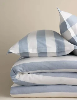 Linen Blend Striped Yarn Dye Bedding Set