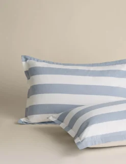 Linen Blend Striped Yarn Dye Bedding Set