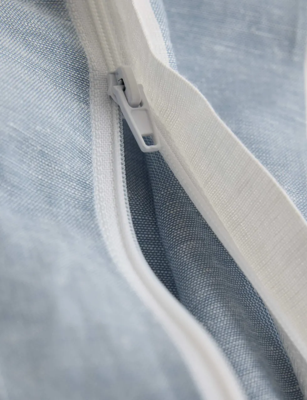 Linen Blend Striped Yarn Dye Bedding Set