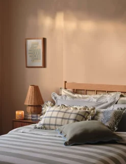 Linen Blend Striped Yarn Dye Bedding Set
