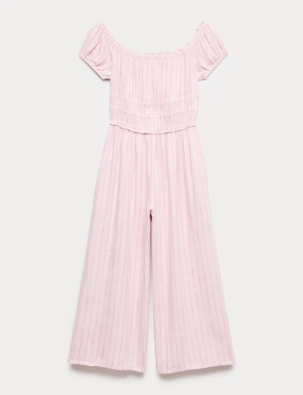 Linen Blend Wide Leg Jumpsuit (6-16 Yrs)