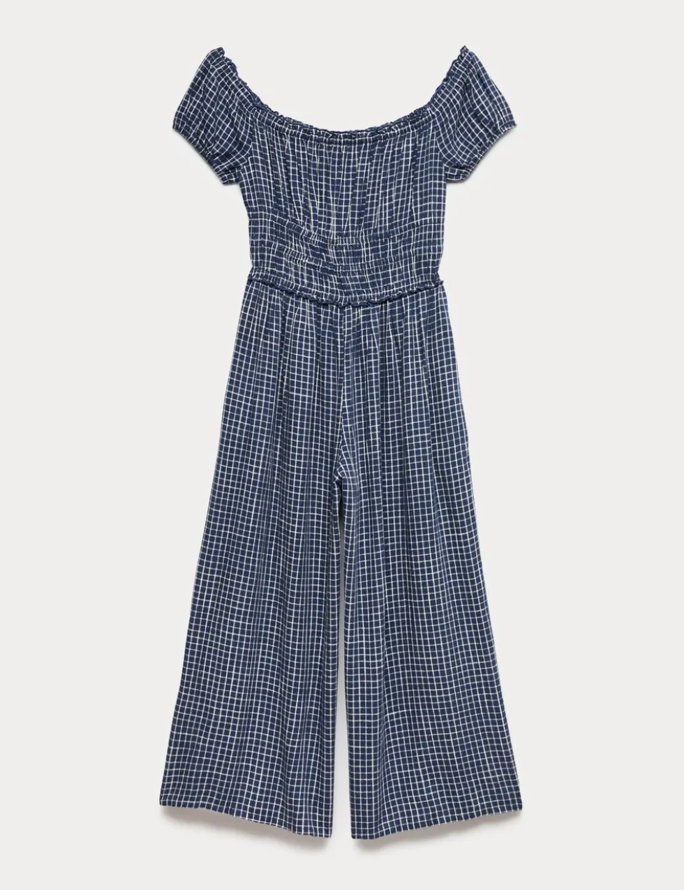Linen Blend Wide Leg Jumpsuit (6-16 Yrs)