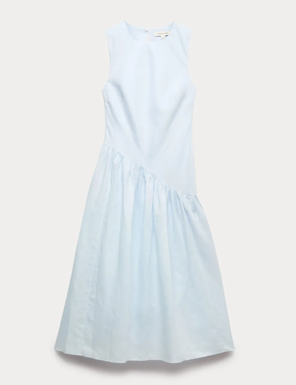 Linen Rich Asymmetric Midaxi Dress