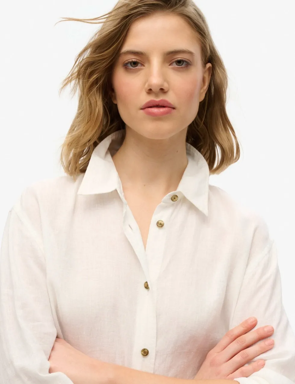 Linen Rich Collared Shirt