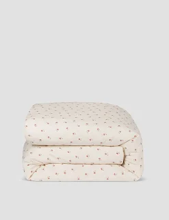 Linen Rich Floral Duvet Cover