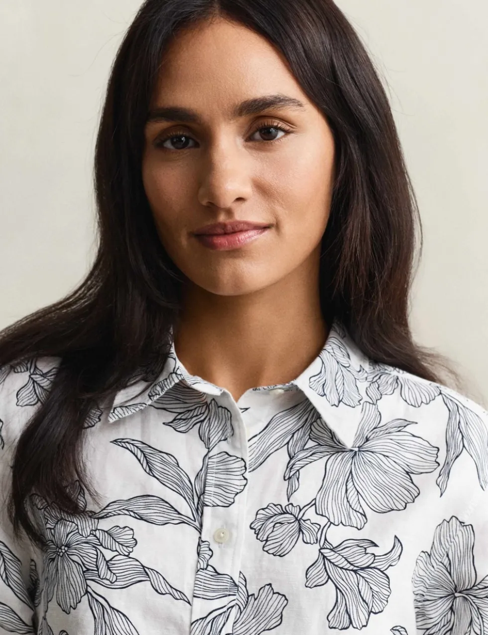 Linen Rich Floral Shirt