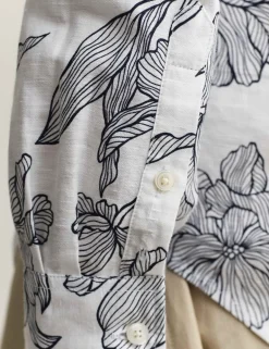 Linen Rich Floral Shirt