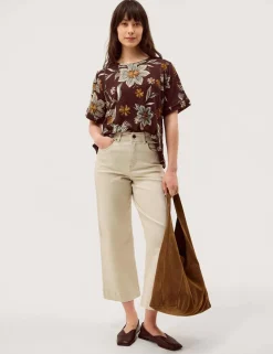 Linen Rich Floral T-Shirt