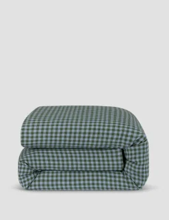 Linen Rich Gingham Duvet Cover