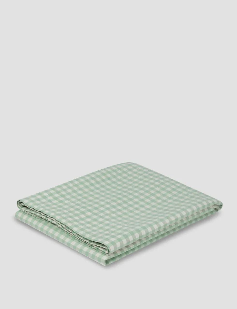 Linen Rich Gingham Flat Sheet