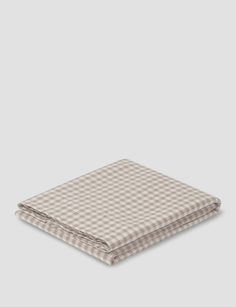 Linen Rich Gingham Flat Sheet