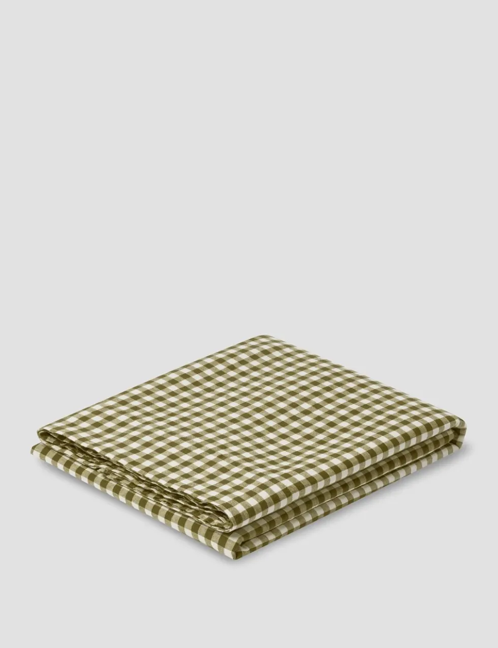 Linen Rich Gingham Flat Sheet